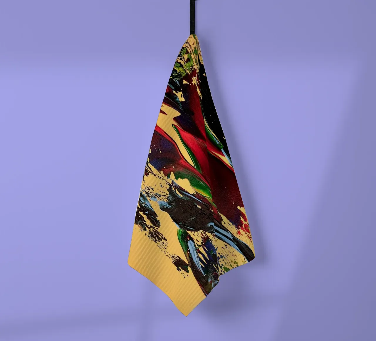 MESSAGE FROM THE HEART 6 torchon de Thierry Vobmann Abstract painting