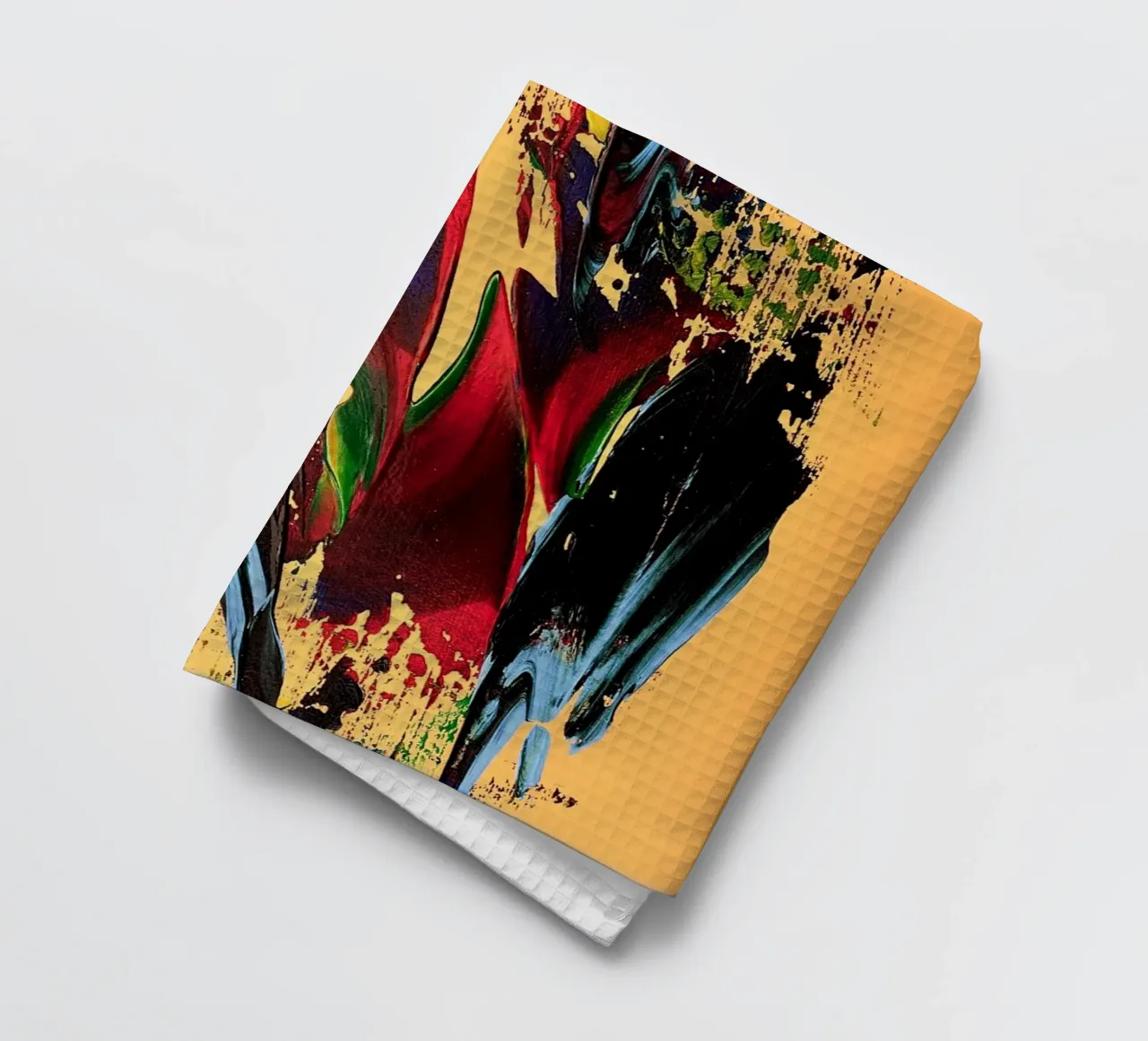 MESSAGE FROM THE HEART 6 torchon de Thierry Vobmann Abstract painting