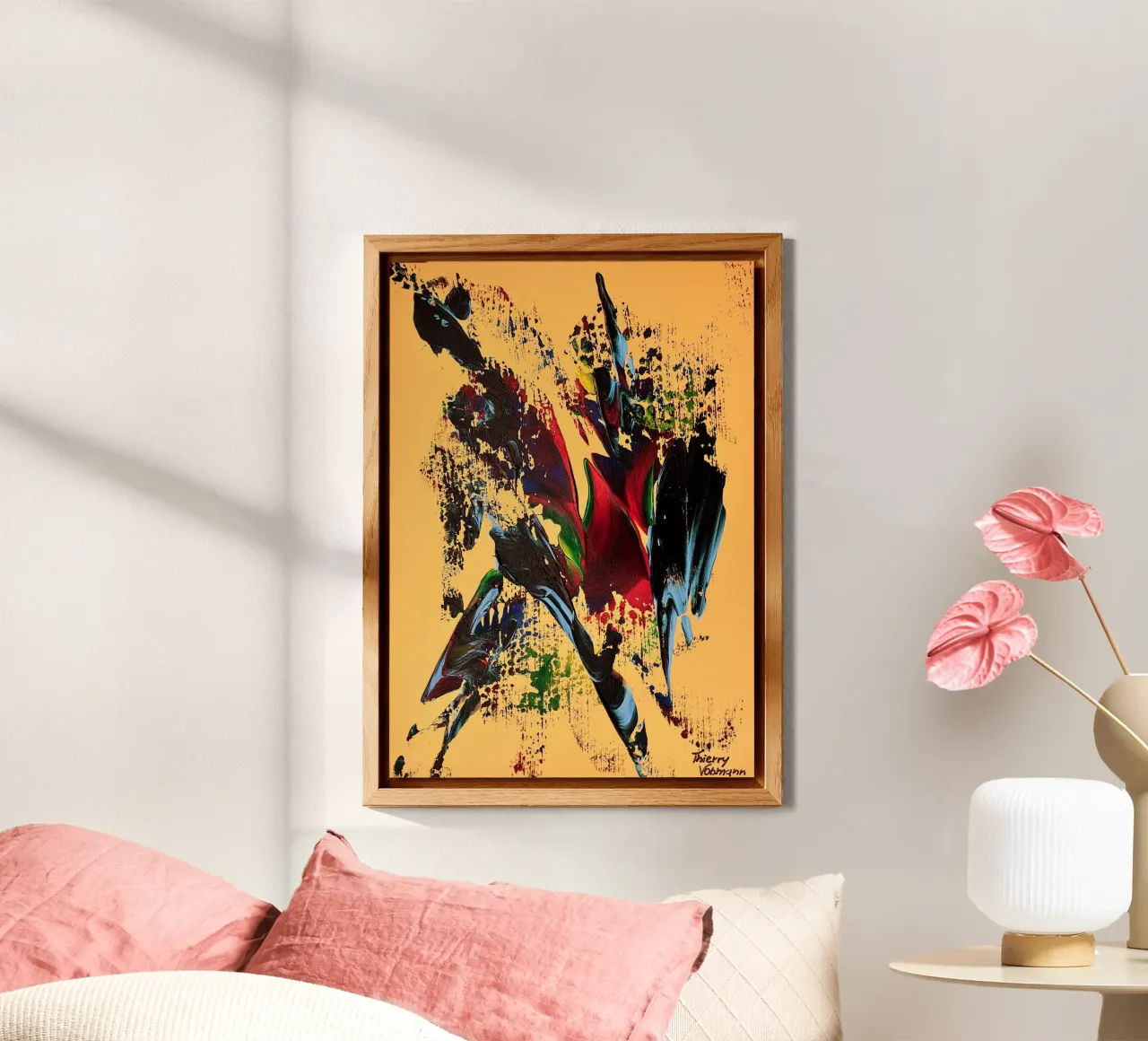 MESSAGE FROM THE HEART 6 alluminio dibond da Thierry Vobmann Abstract painting