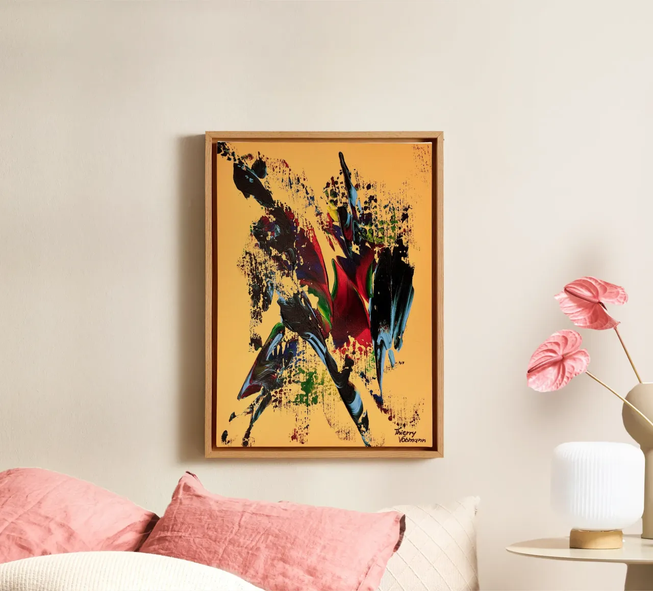 MESSAGE FROM THE HEART 6 tela da Thierry Vobmann Abstract painting