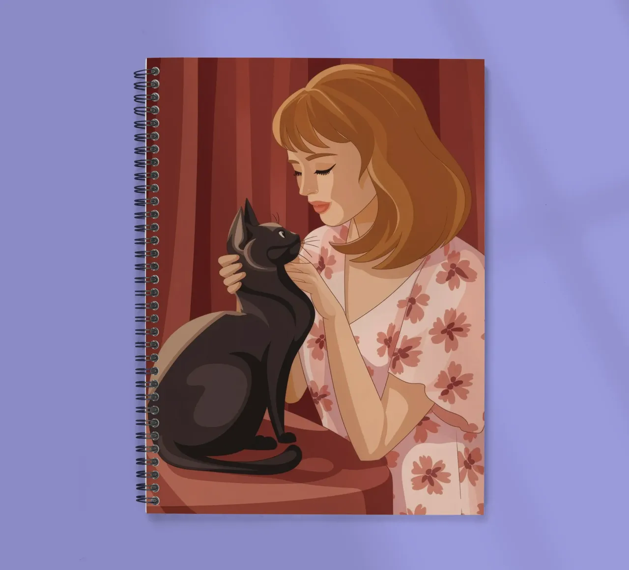 Tenero affetto per i gatti diario ad anelli da Nebula Verse