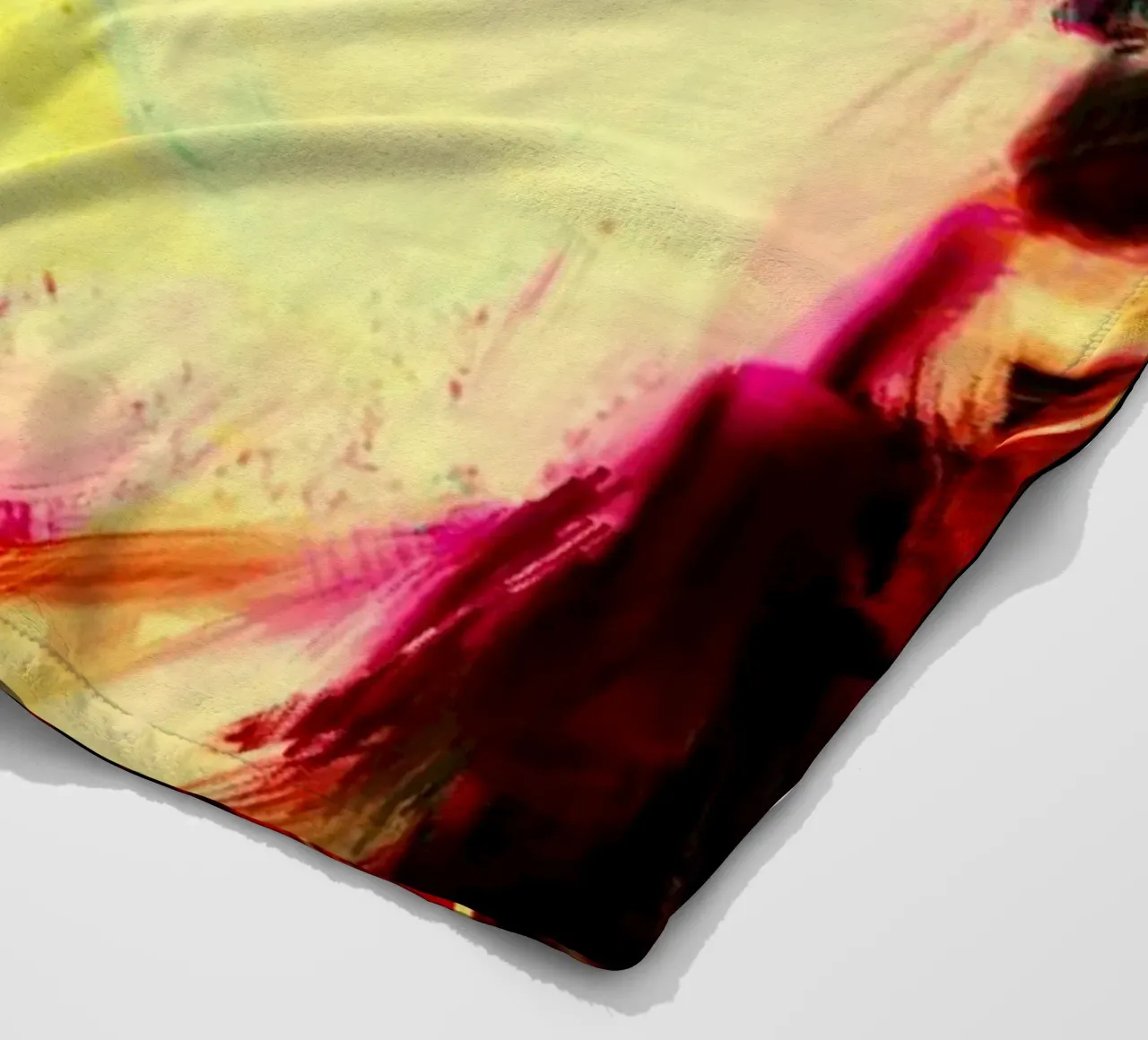 Kurt Cobain ritratto pop art colorato coperta in pile da Hantamrata