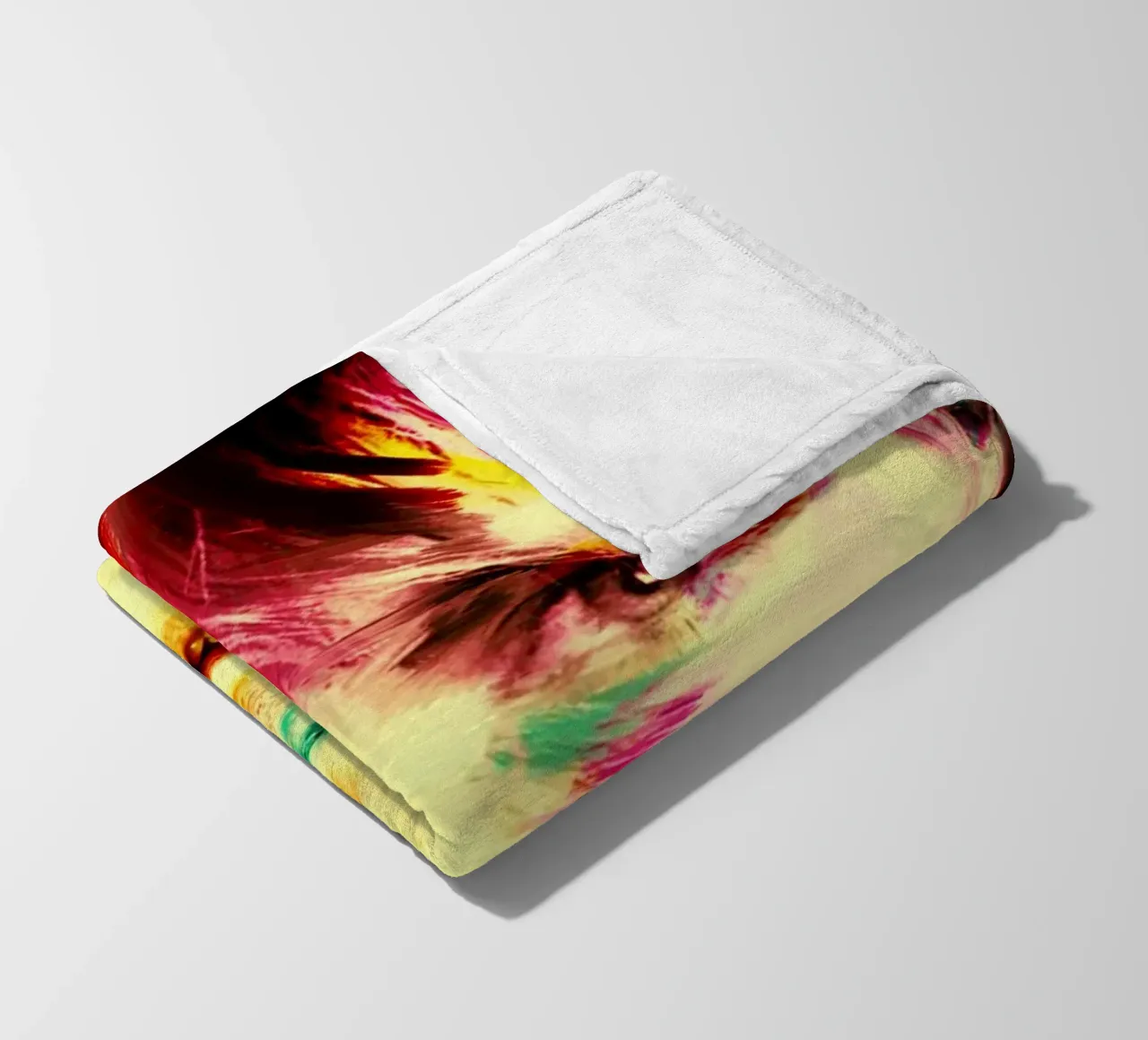 Kurt Cobain ritratto pop art colorato coperta in pile da Hantamrata