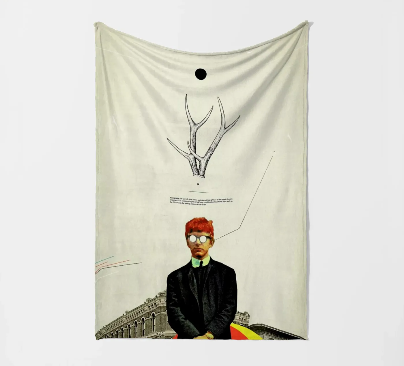 Bright Posture fleece blanket by Frank Moth
