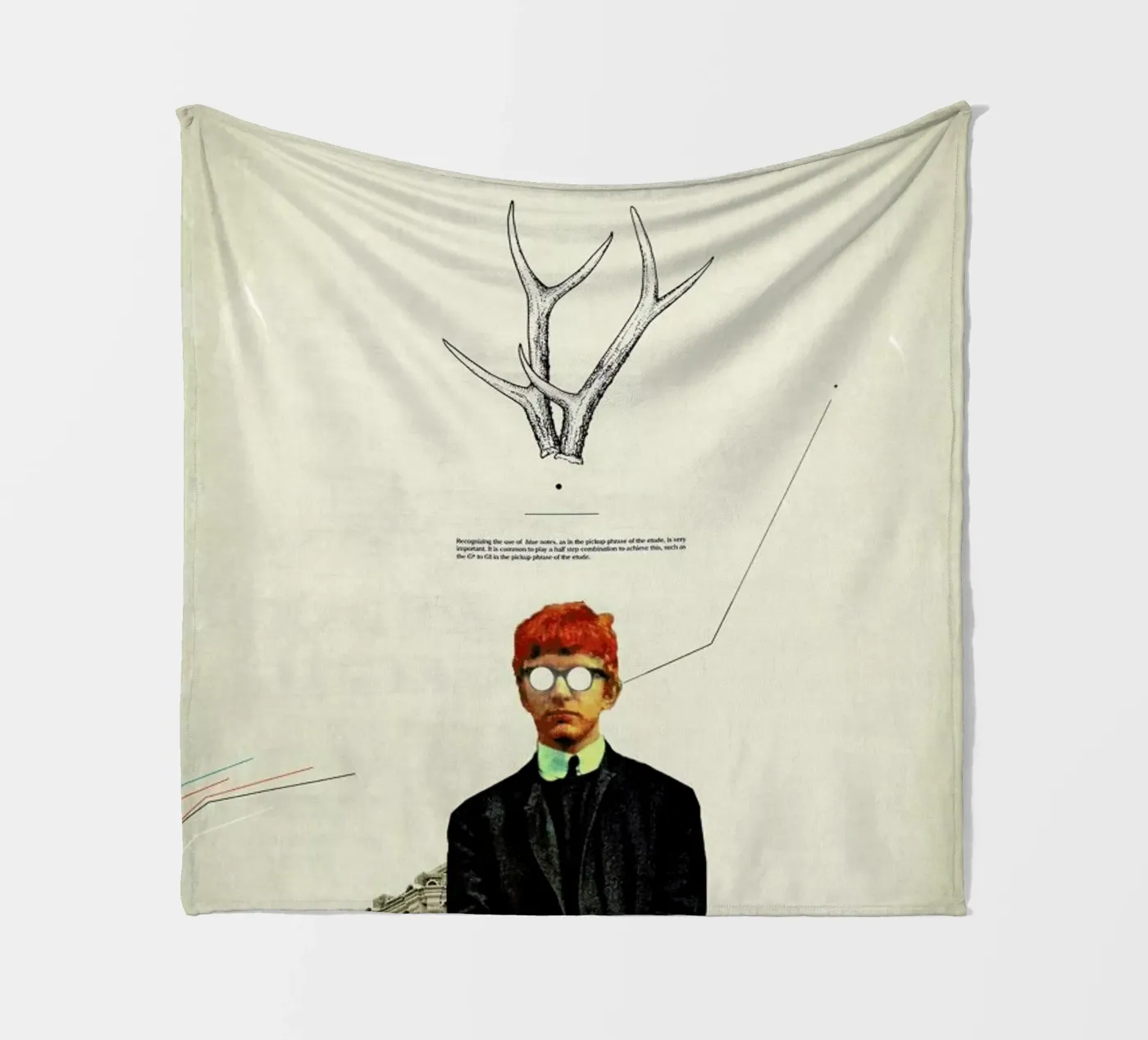 Bright Posture fleece blanket by Frank Moth