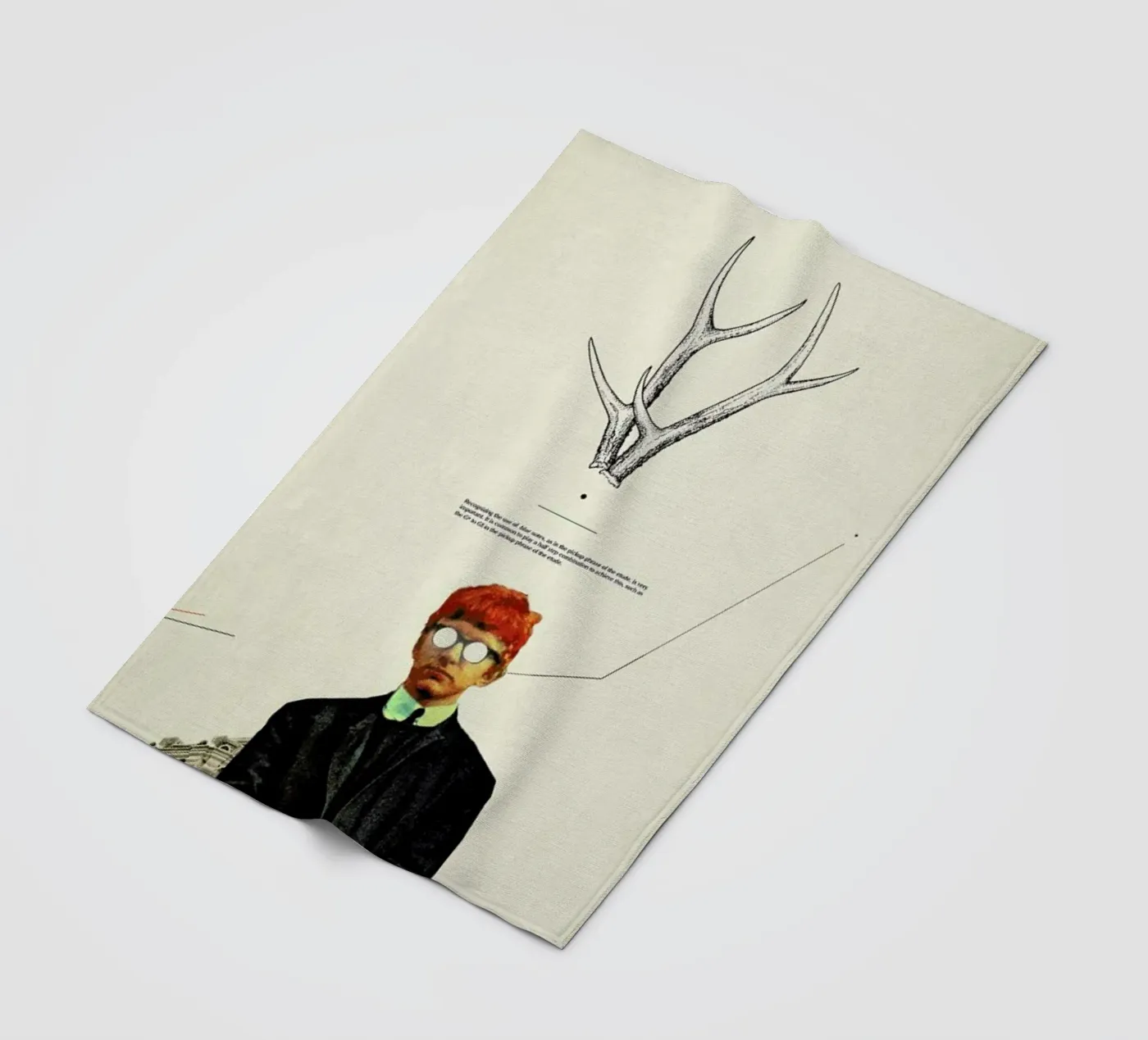 Bright Posture fleece blanket by Frank Moth