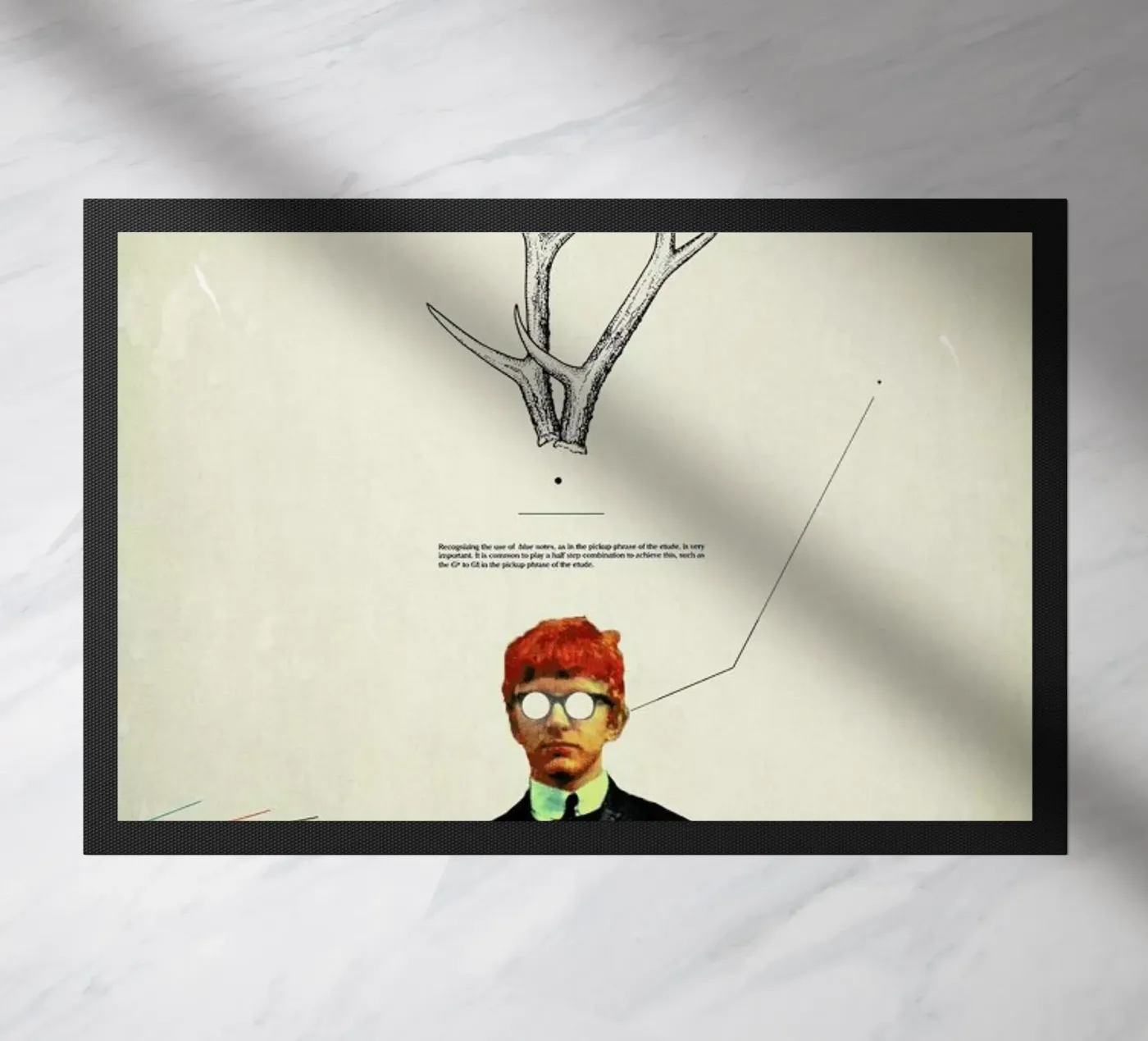 Bright Posture deurmat van Frank Moth