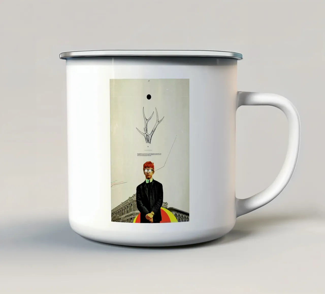 Bright Posture tazza in smalto da Frank Moth