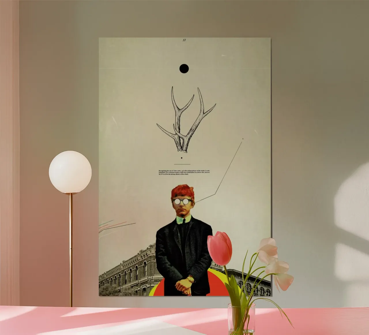 Bright Posture poster con telaio in legno da Frank Moth