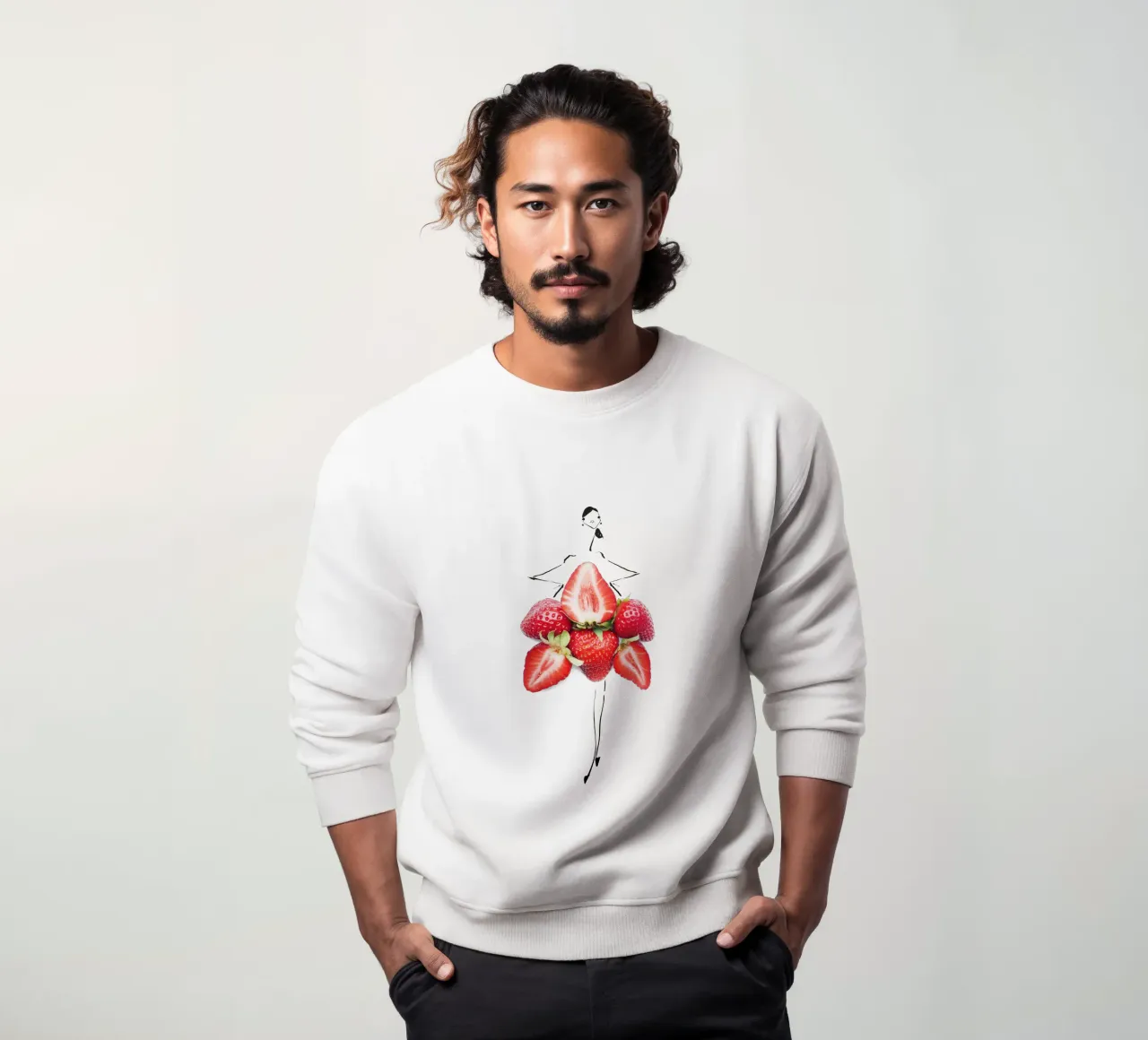 Strawberry Fields sweatshirt van Gretchen Roehrs