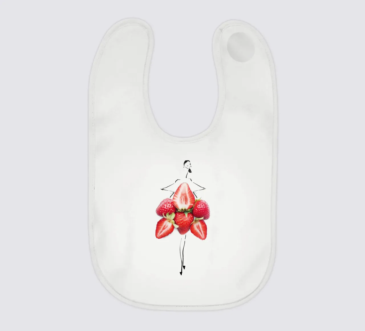 Strawberry Fields bavaglino da Gretchen Roehrs