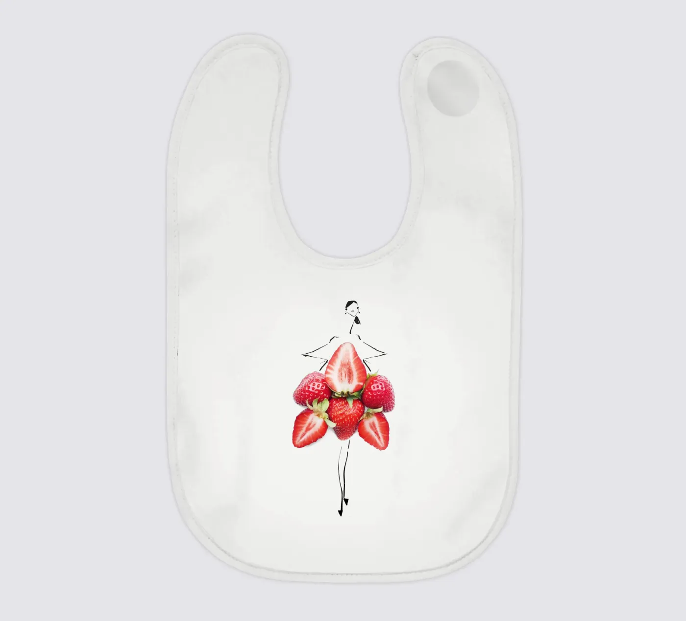 Strawberry Fields baby slabbetje van Gretchen Roehrs