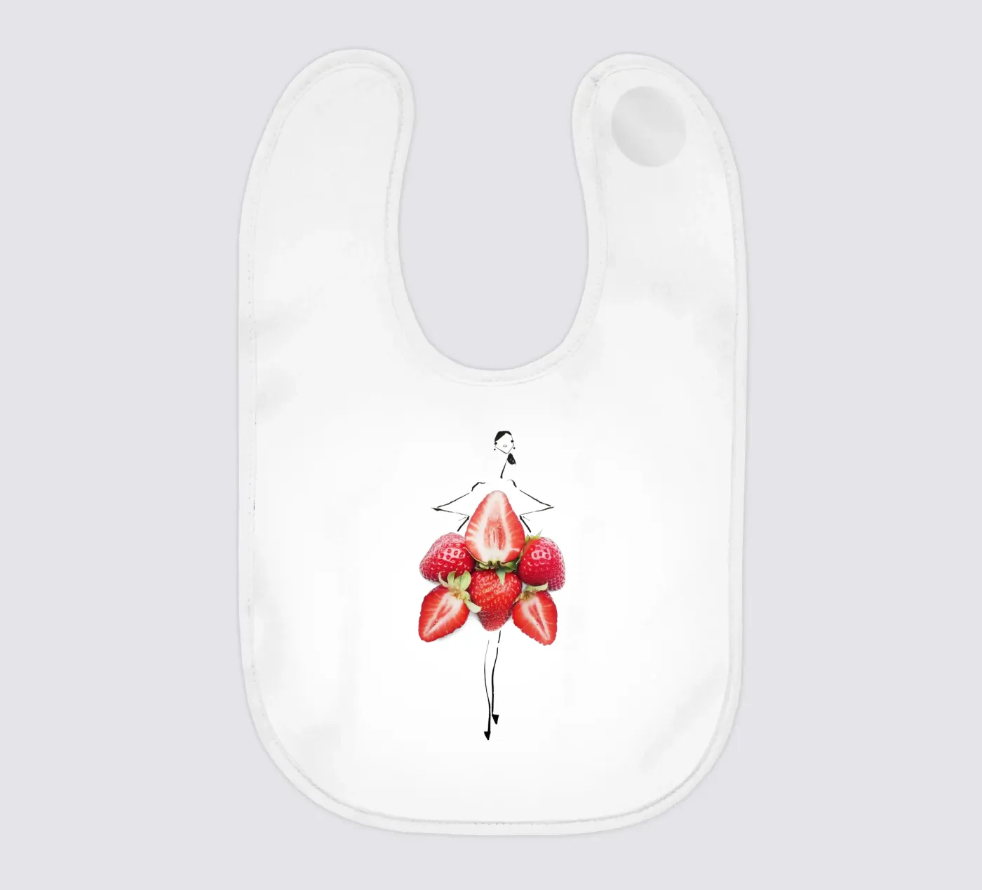 Strawberry Fields bavaglino da Gretchen Roehrs