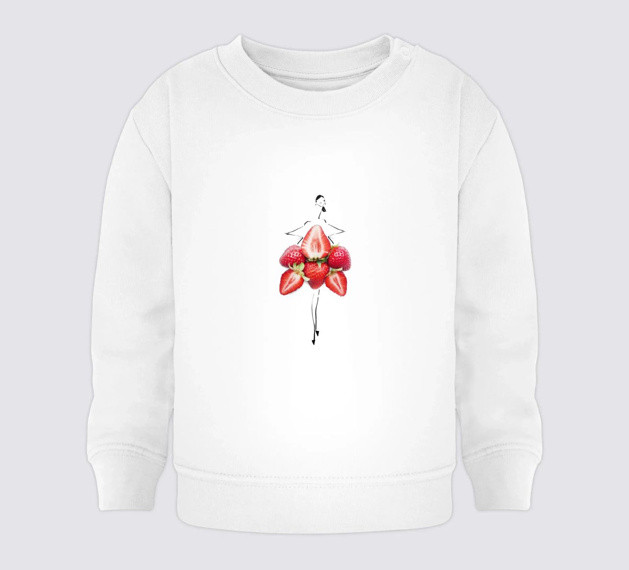 Strawberry Fields felpa neonato da Gretchen Roehrs
