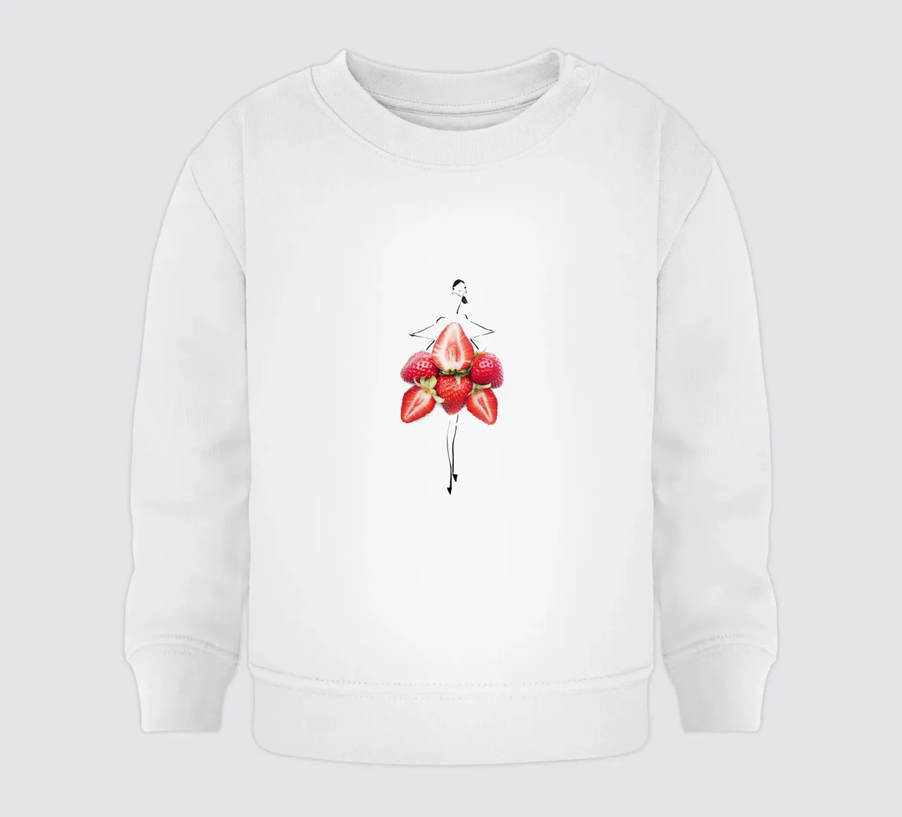 Strawberry Fields felpa neonato da Gretchen Roehrs