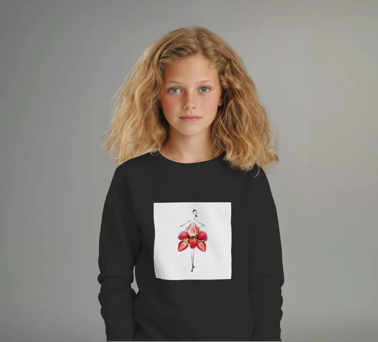 Strawberry Fields felpa bambino da Gretchen Roehrs