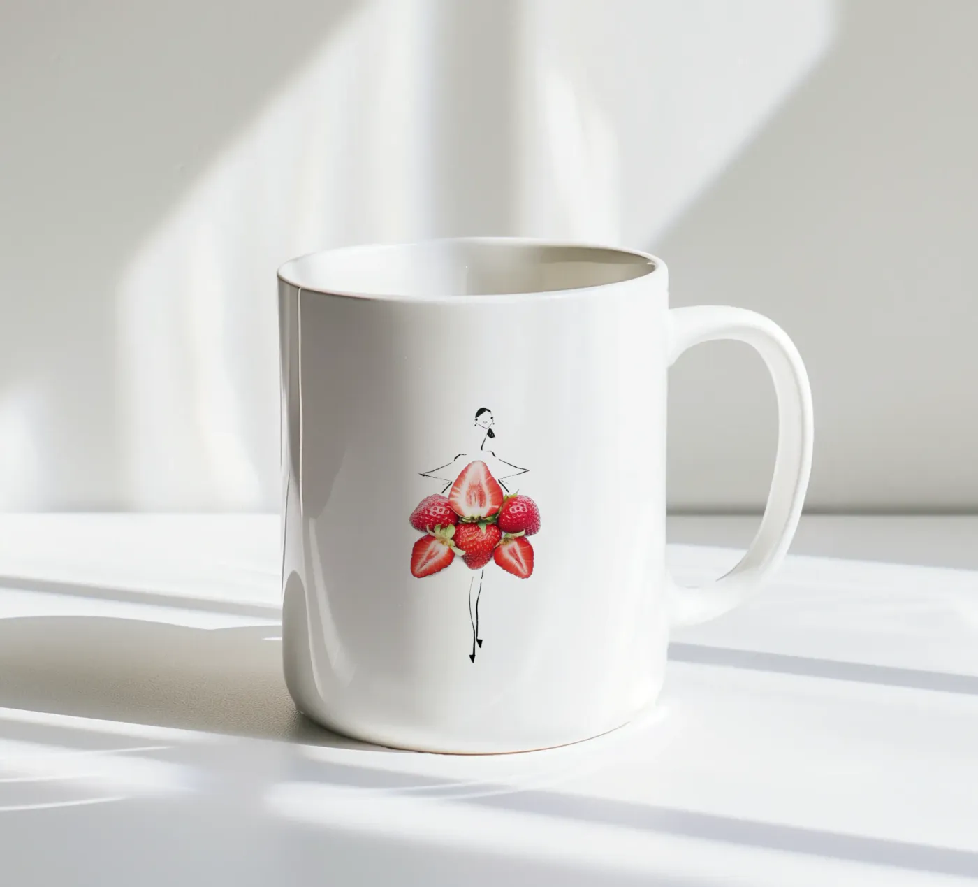 Strawberry Fields mug en céramique de Gretchen Roehrs