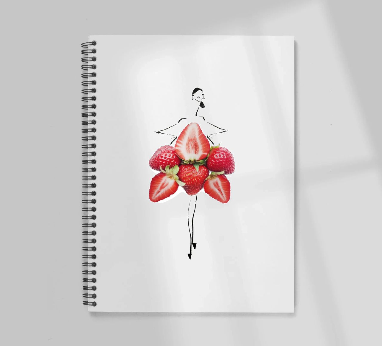 Strawberry Fields spiral notebook by Gretchen Roehrs