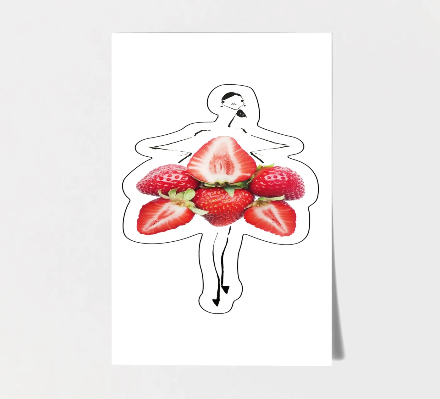 Strawberry Fields sticker sheet by Gretchen Roehrs