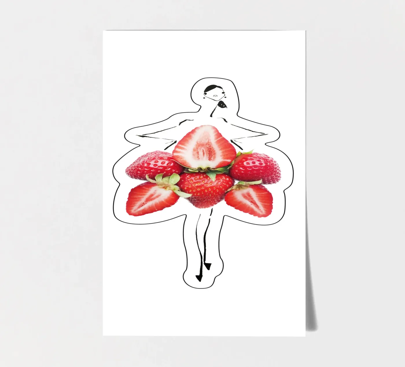 Strawberry Fields Stickerbogen von Gretchen Roehrs