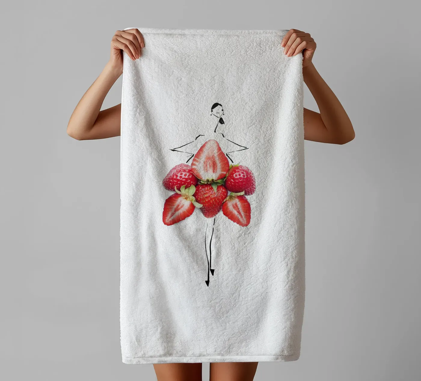 Strawberry Fields Handtuch von Gretchen Roehrs