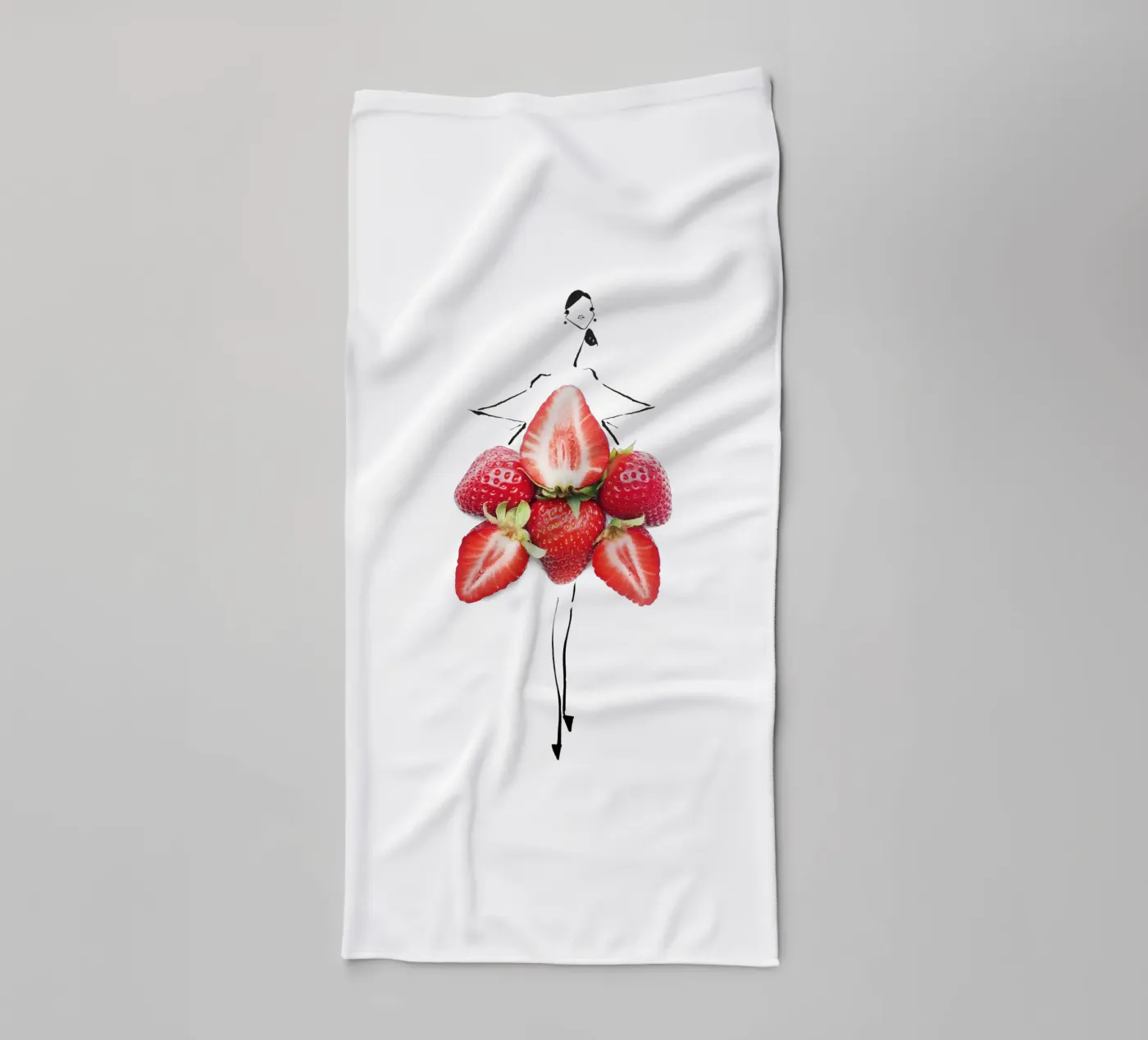 Strawberry Fields Handtuch von Gretchen Roehrs