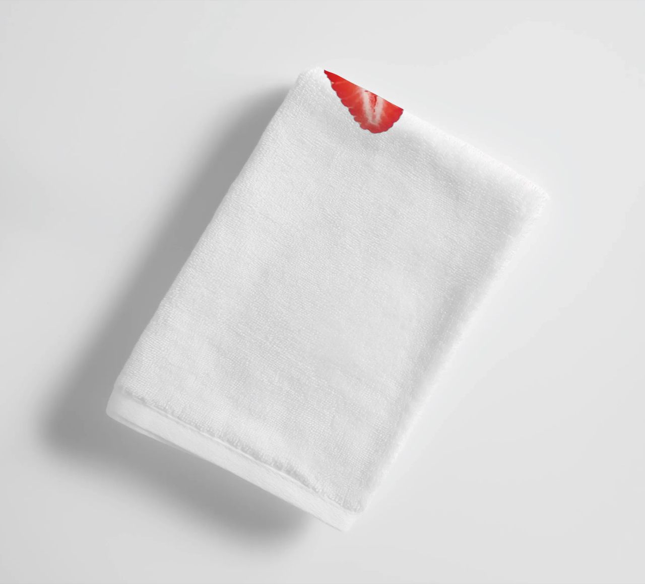 Strawberry Fields towel by Gretchen Roehrs
