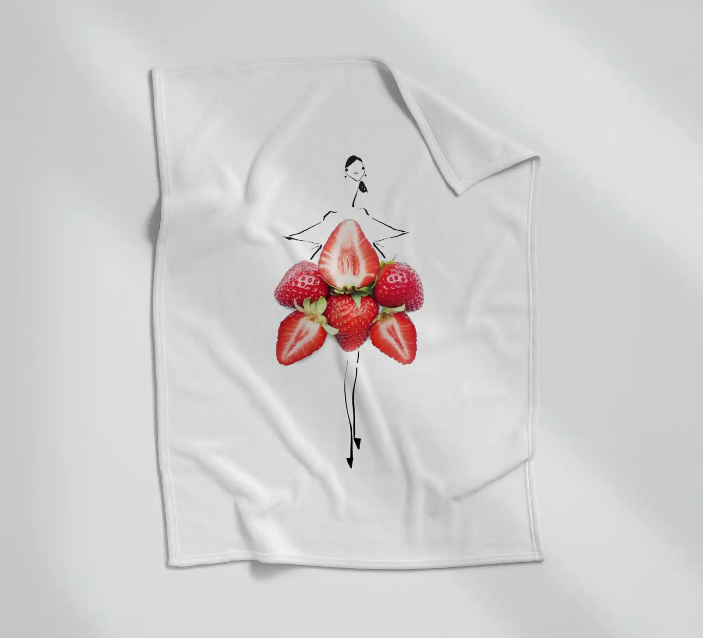 Strawberry Fields plaid polaire de Gretchen Roehrs