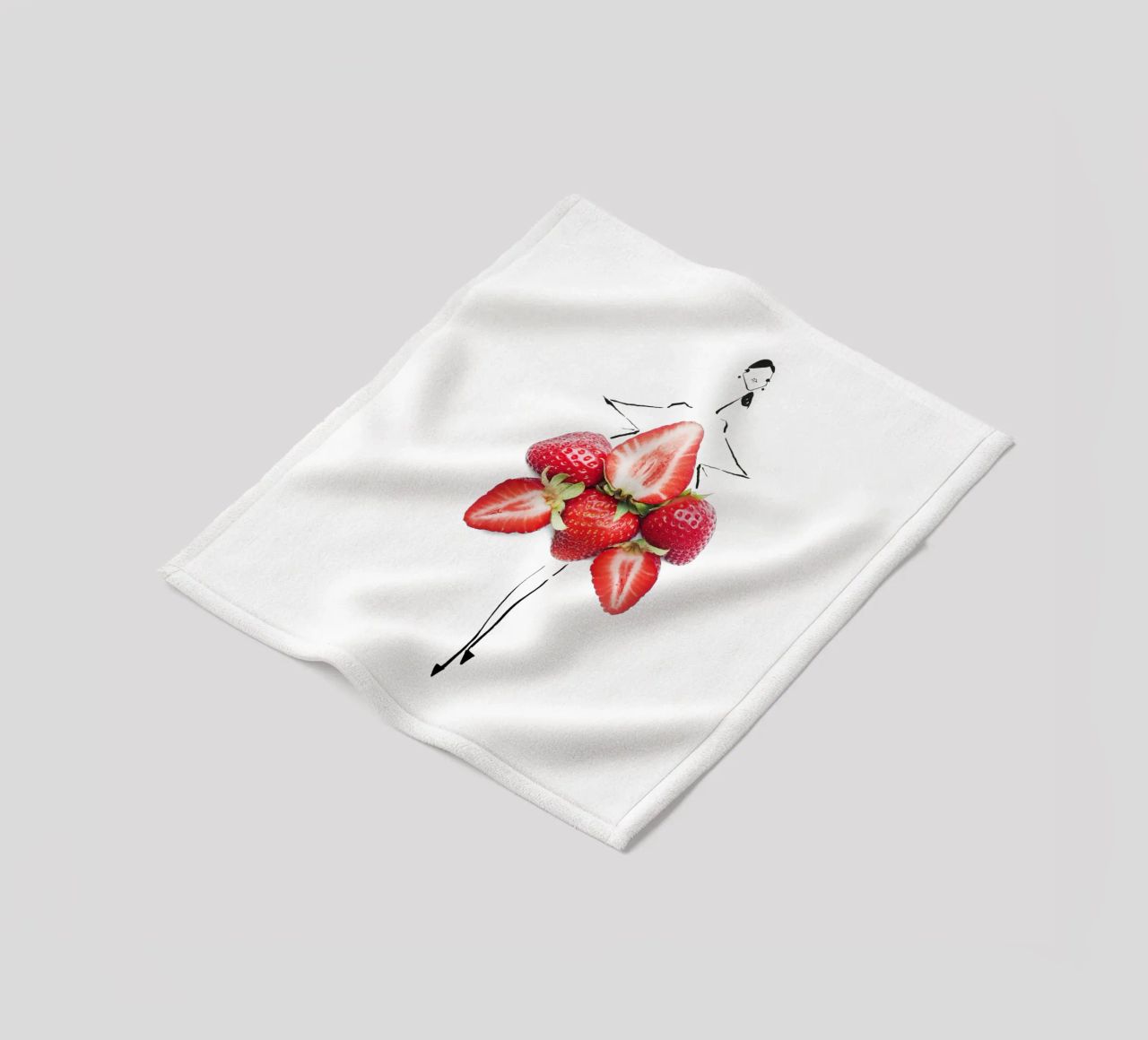Strawberry Fields coperta in pile da Gretchen Roehrs