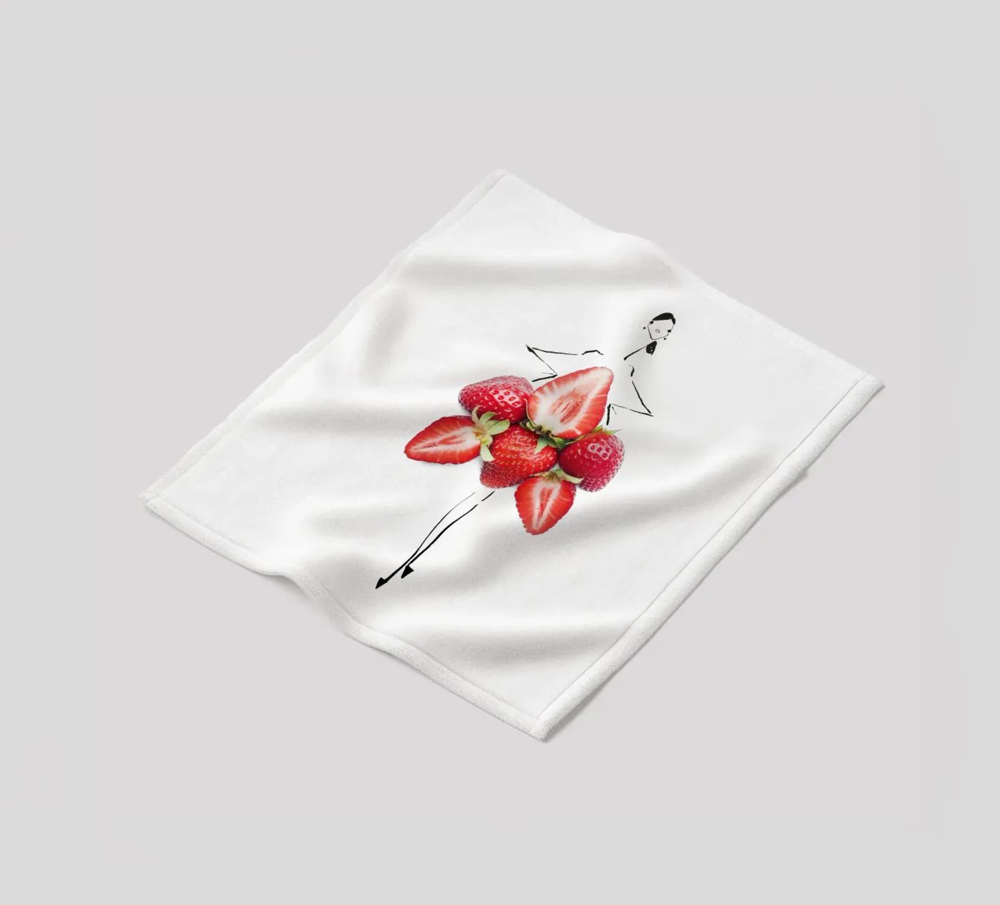 Strawberry Fields fleecedeken van Gretchen Roehrs