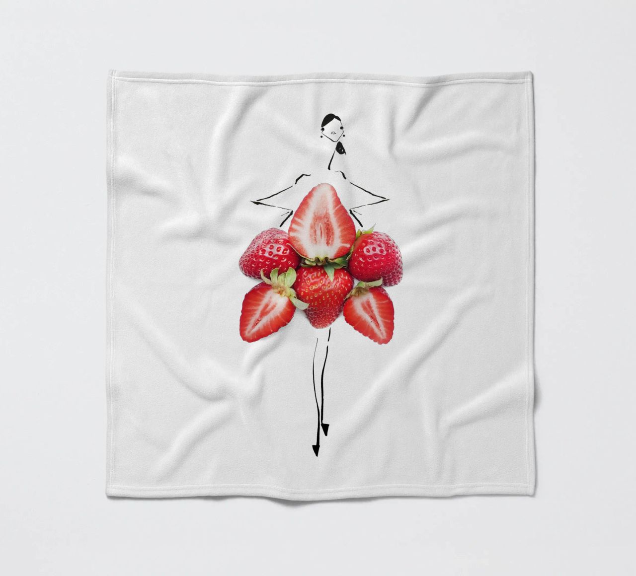 Strawberry Fields coperta in pile da Gretchen Roehrs