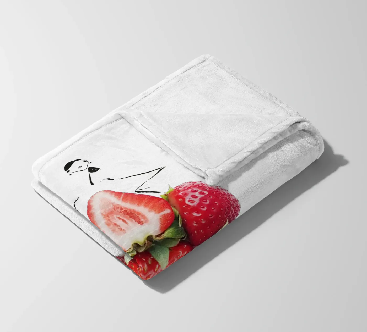 Strawberry Fields fleecedeken van Gretchen Roehrs