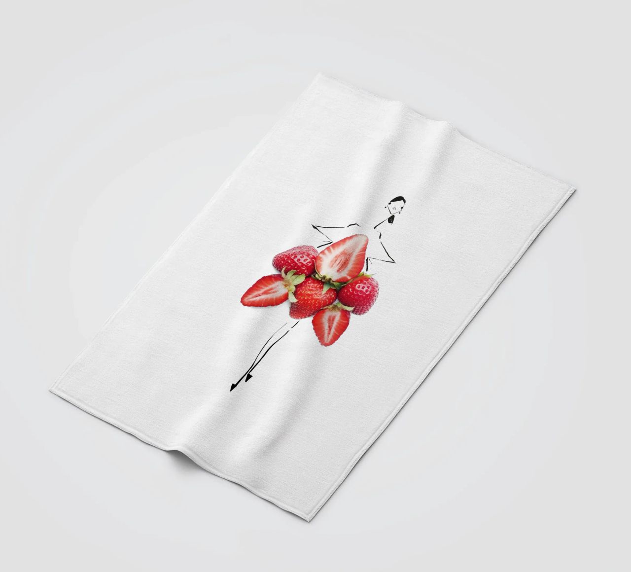 Strawberry Fields coperta in pile da Gretchen Roehrs