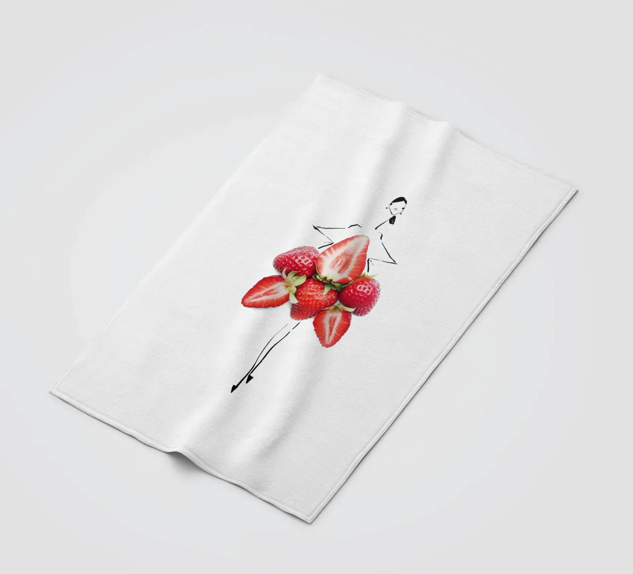 Strawberry Fields manta de franela de Gretchen Roehrs