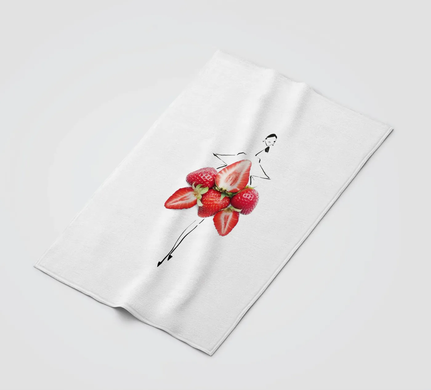 Strawberry Fields fleecedeken van Gretchen Roehrs