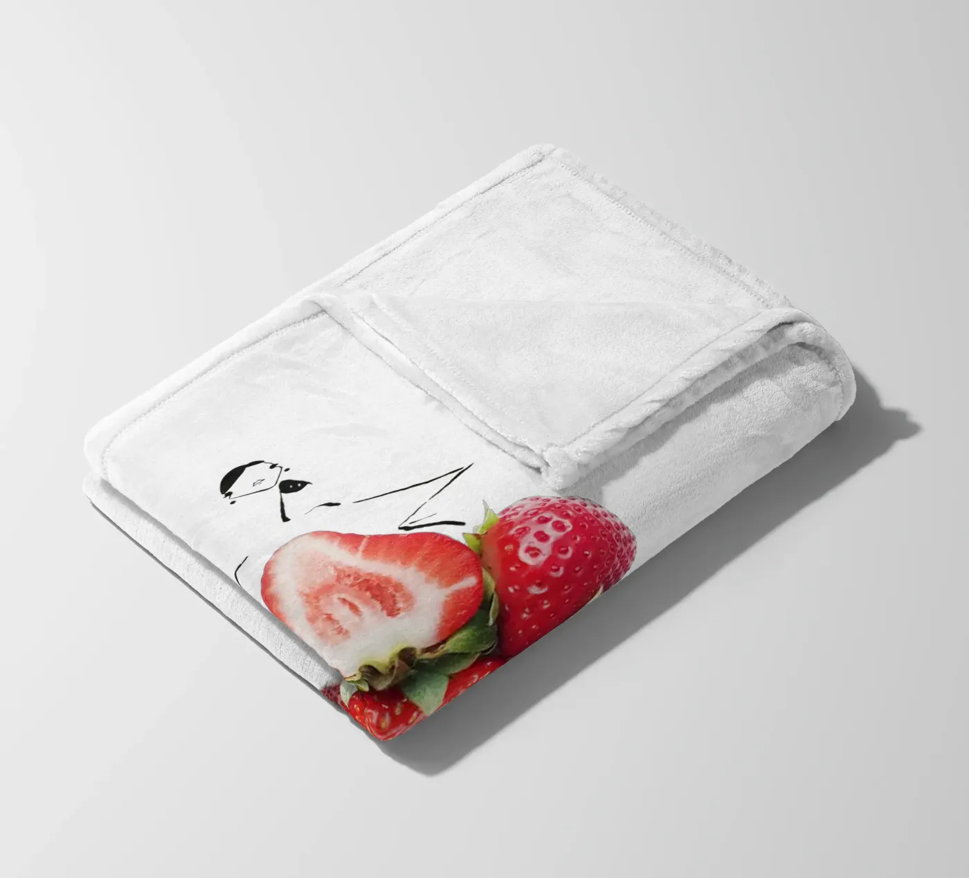 Strawberry Fields fleecedeken van Gretchen Roehrs