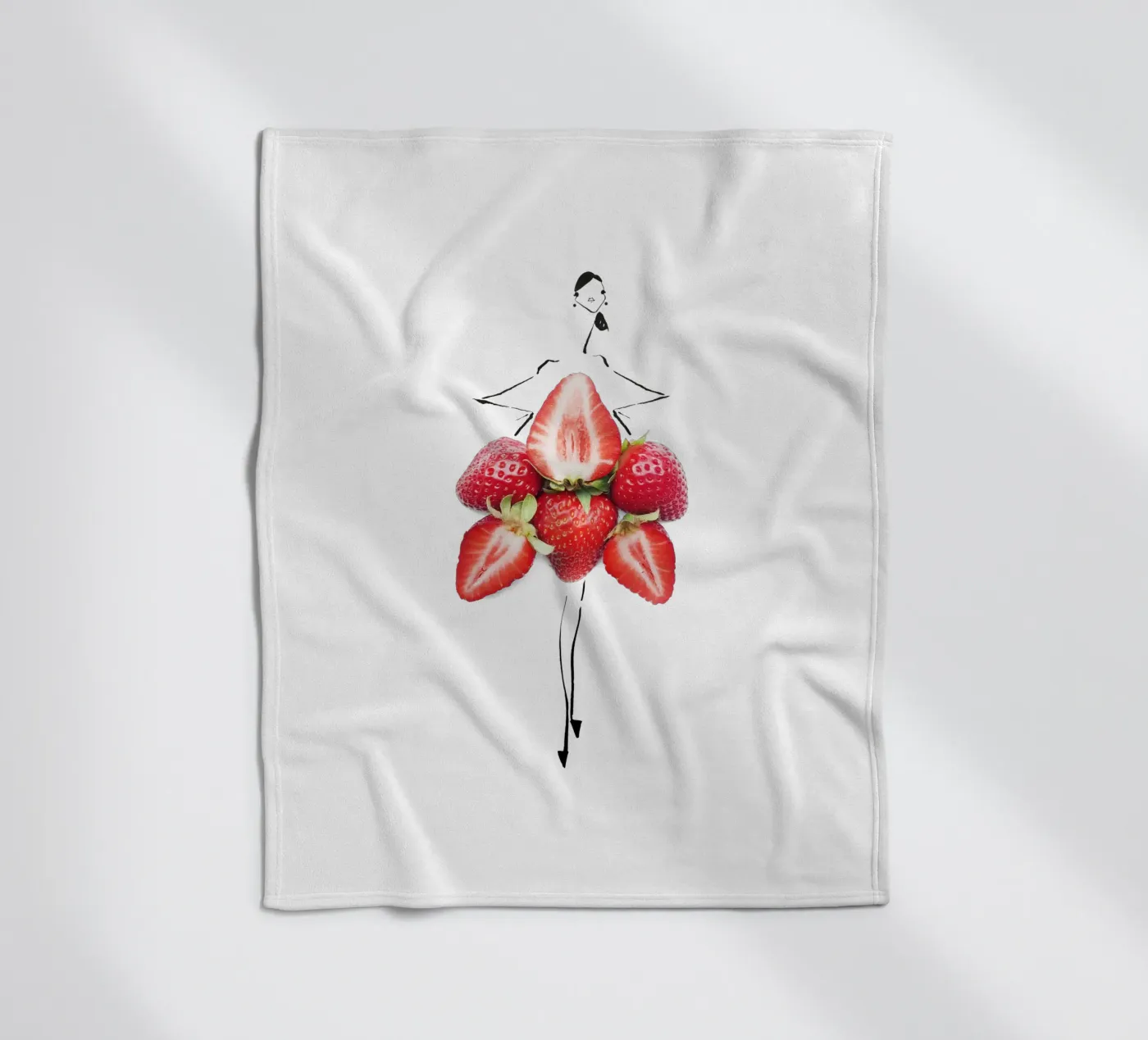 Strawberry Fields plaid polaire de Gretchen Roehrs