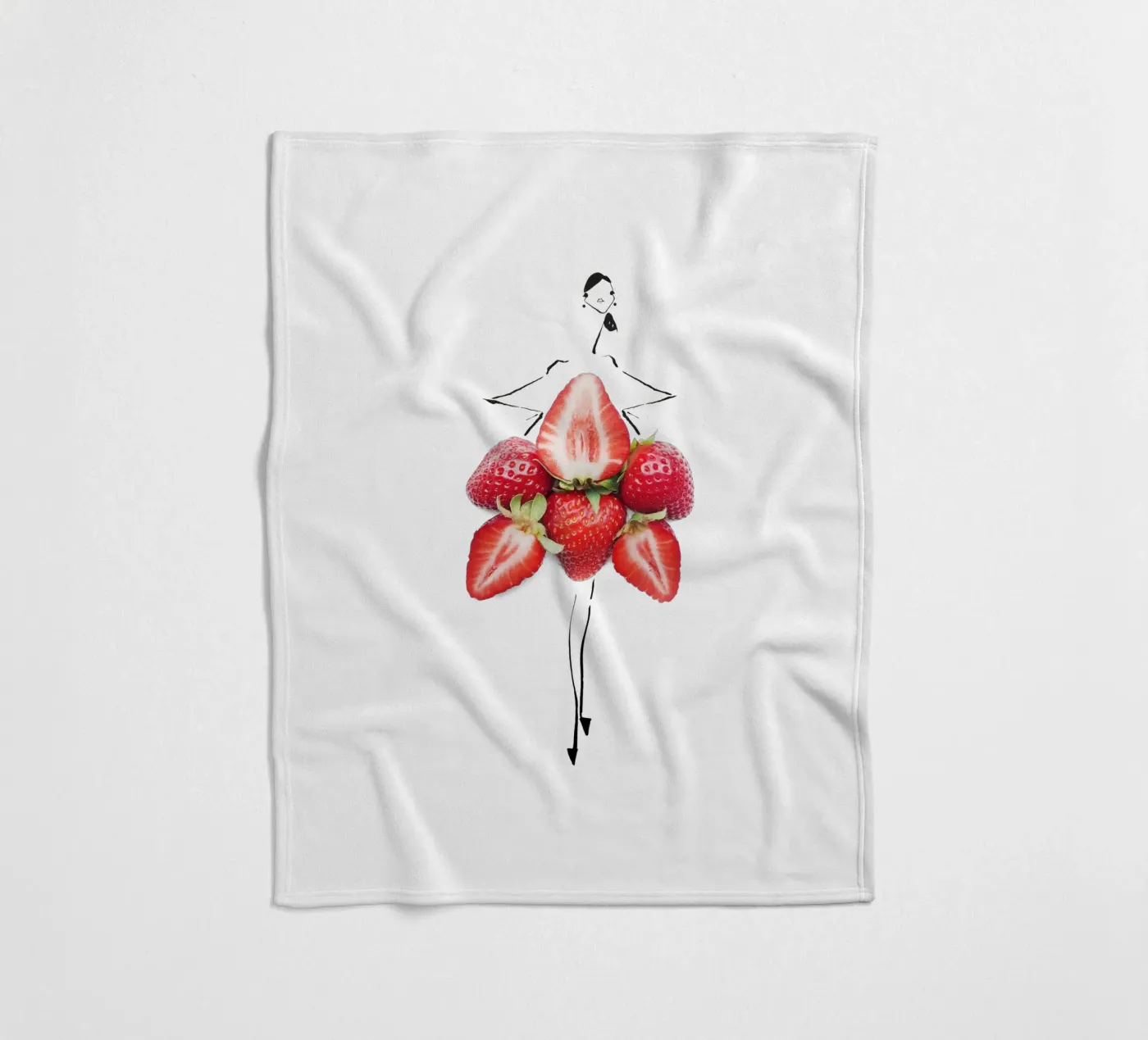 Strawberry Fields plaid polaire de Gretchen Roehrs