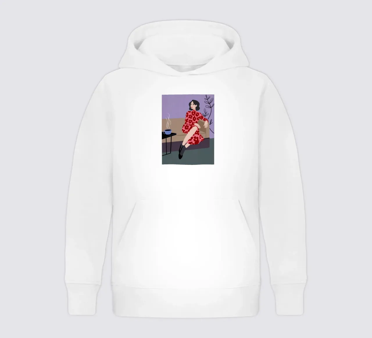 Entspannter Kaffee-Moment Kinder Hoodie von Nebula Verse