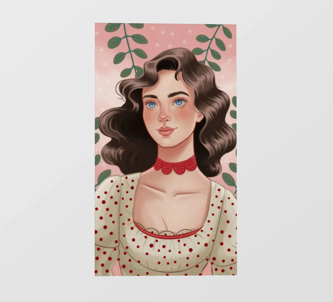Vintage Polka Elegantie pvc-zeil van Nebula Verse