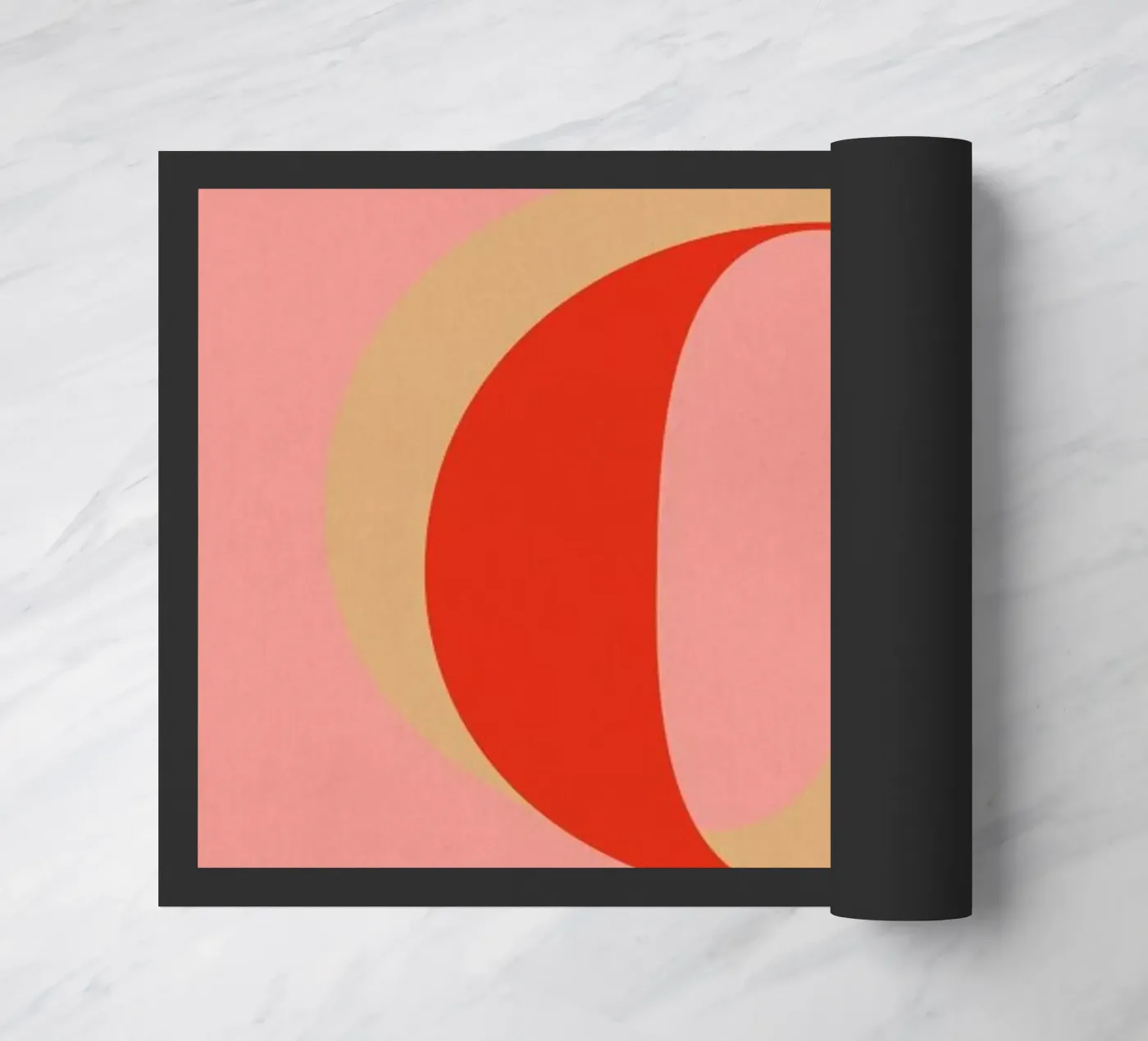 Red O doormat by daylight design studio