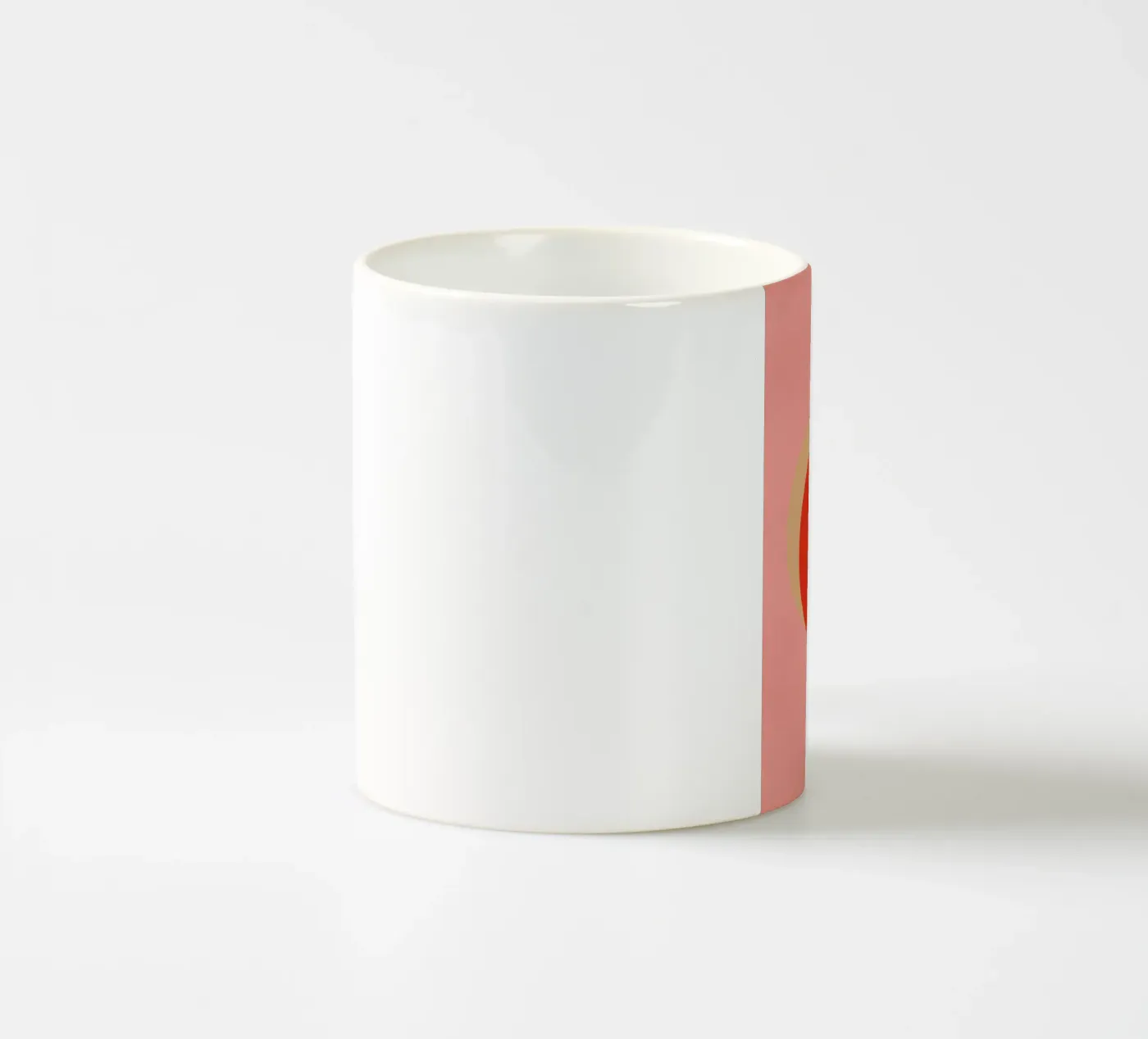 Red O ceramic mug by daylight design studio