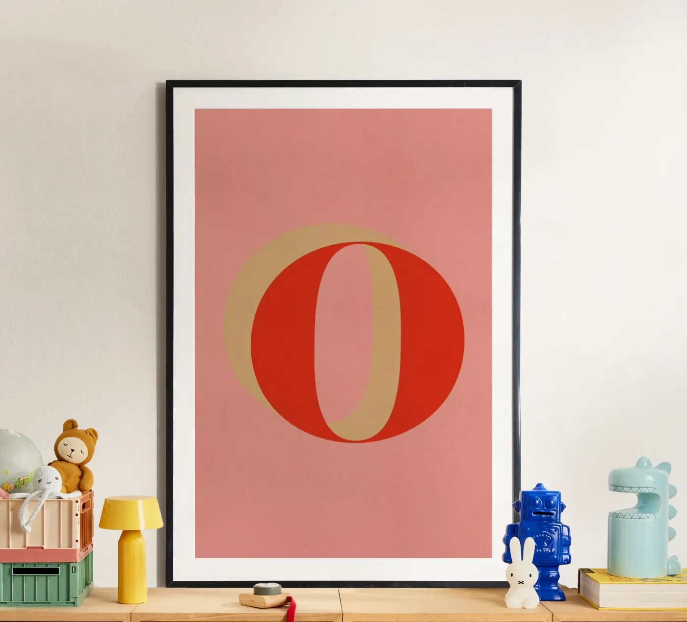 Red O poster by daylight design studio