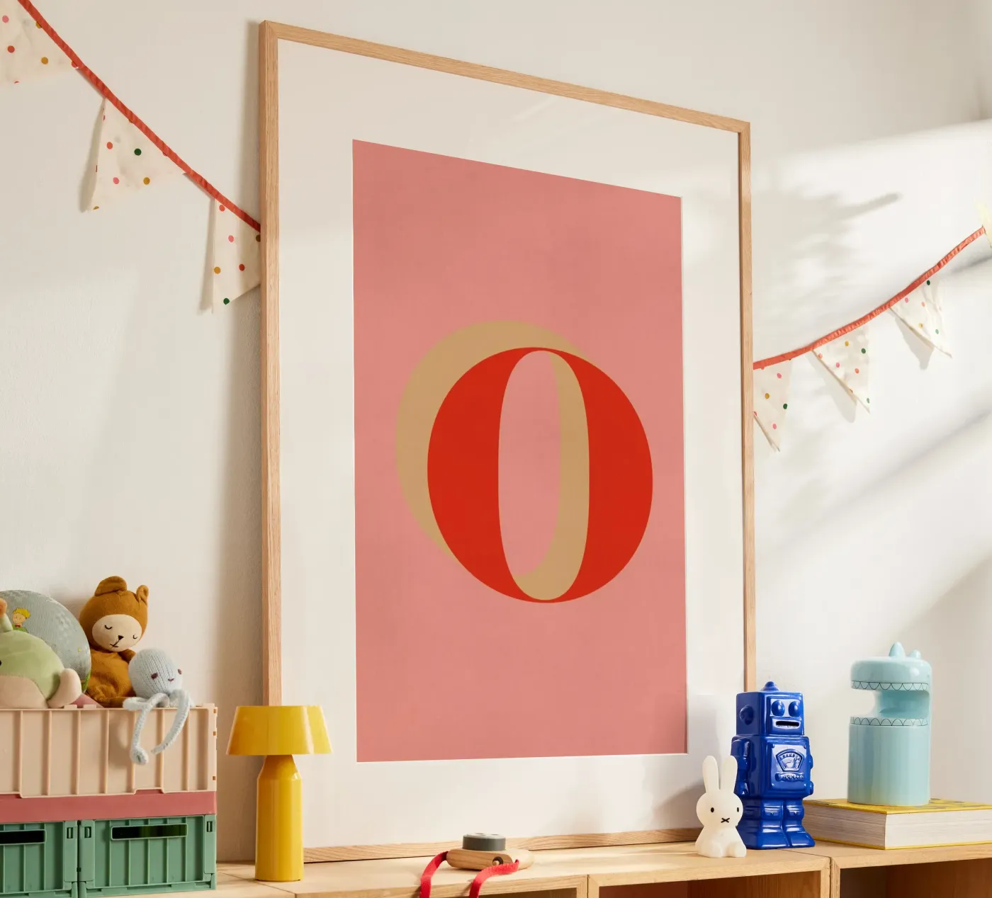 Red O poster by daylight design studio