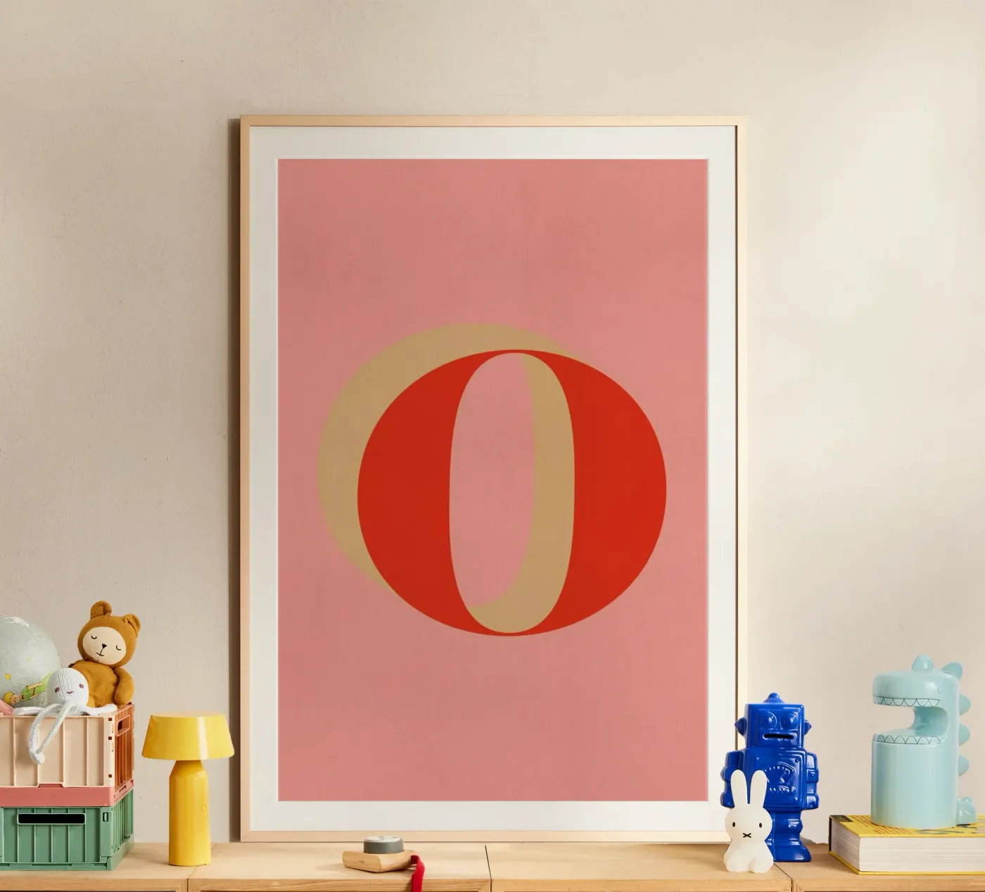 Red O poster by daylight design studio