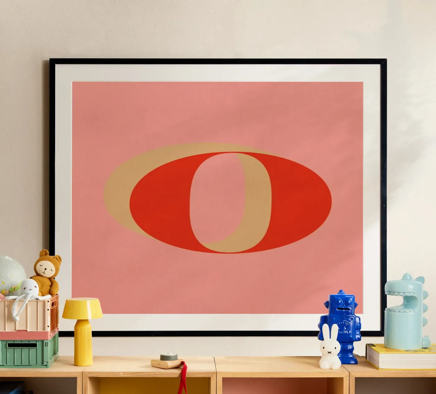 Red O poster by daylight design studio