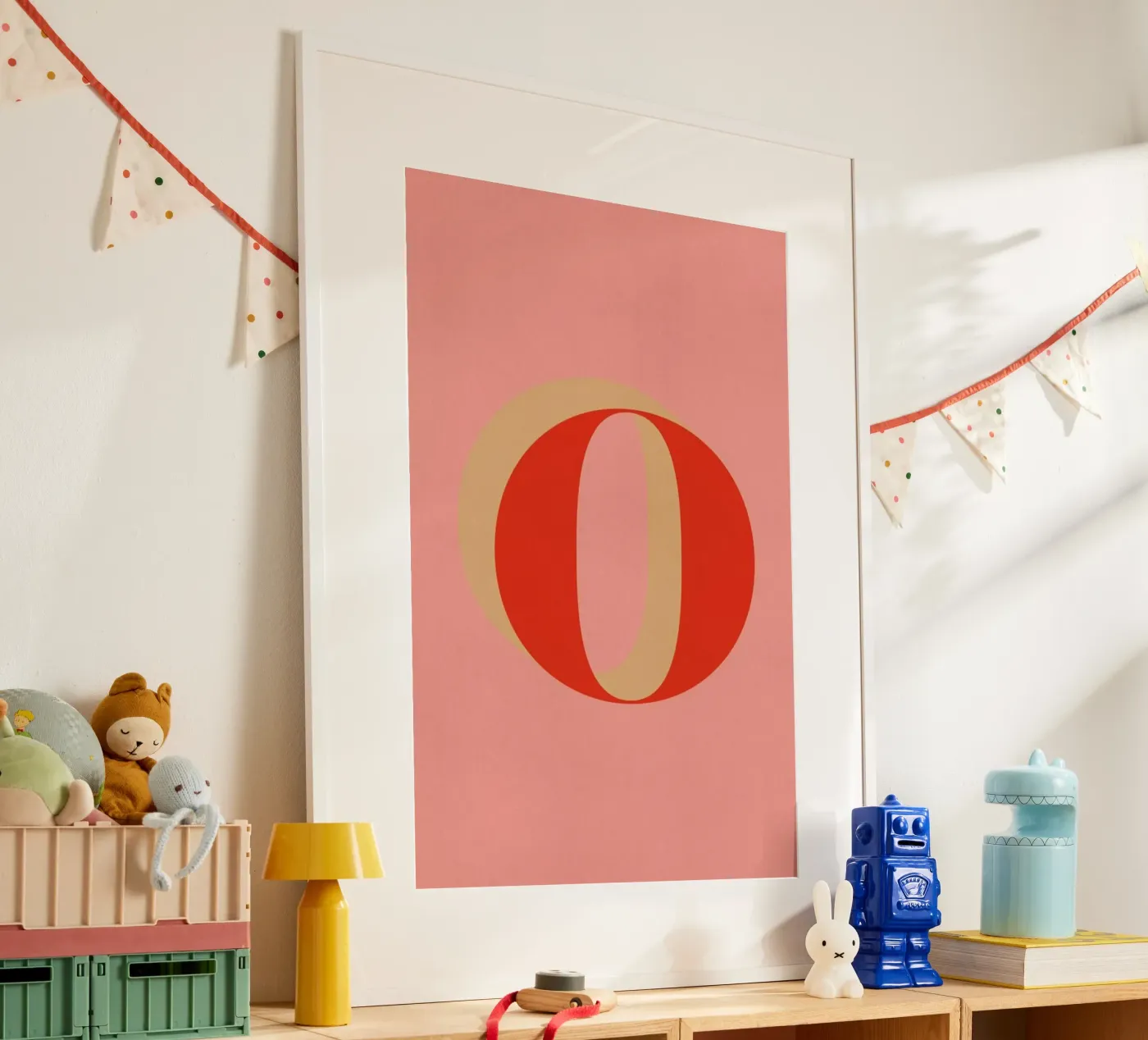 Red O poster by daylight design studio