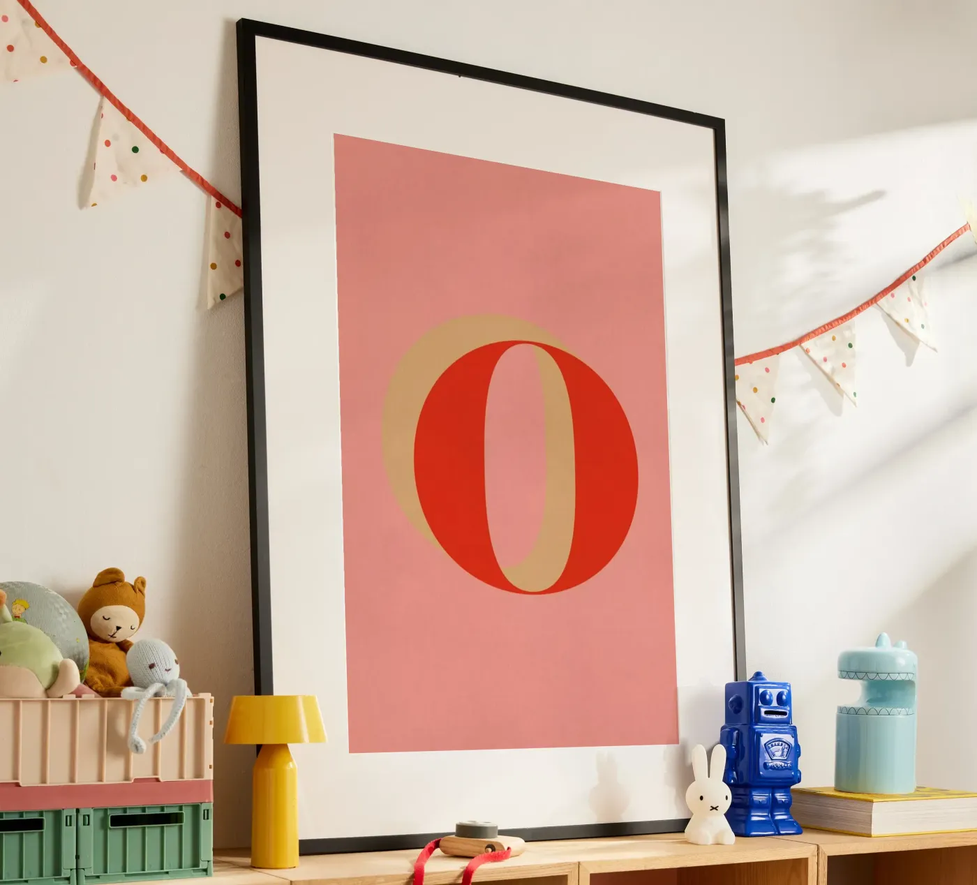 Red O poster by daylight design studio