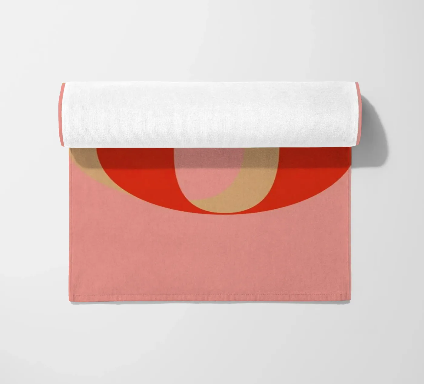 Red O beach towel by daylight design studio