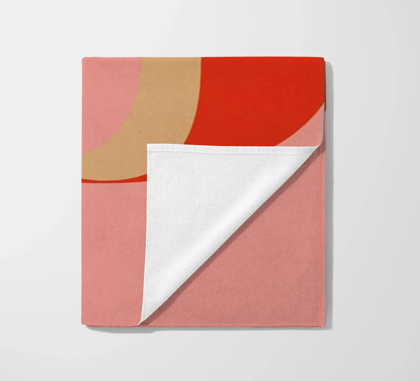 Red O beach towel by daylight design studio